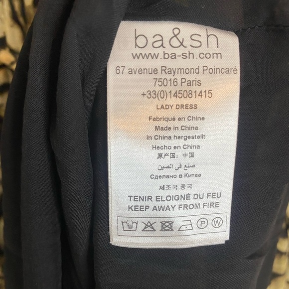 ba&sh Jacquard Midi Dress with Tiger Print Medium - Picture 9 of 9
